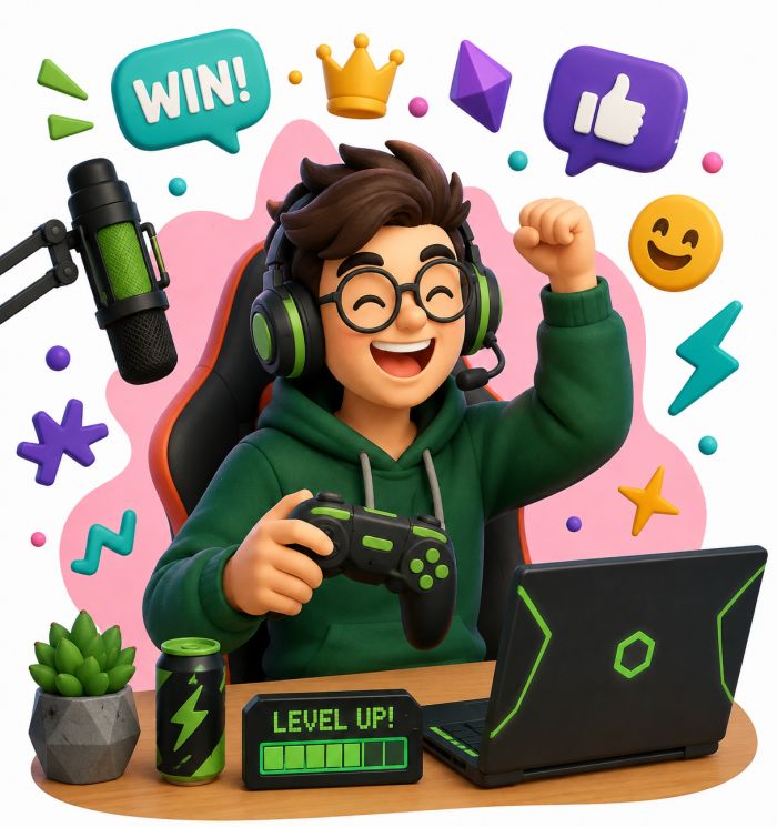 Someone who plays video games