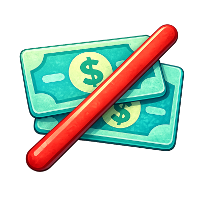No money